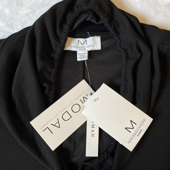 Magaschoni 2X Oversized Sweatshirt Modal Black - Picture 7 of 11